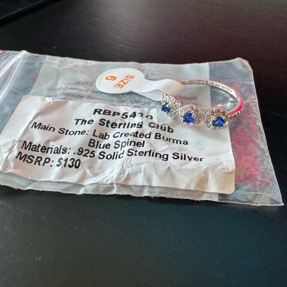 BP Sterling Band with Burma Blue Spinel (RBP 5410) - Picture 10 of 10